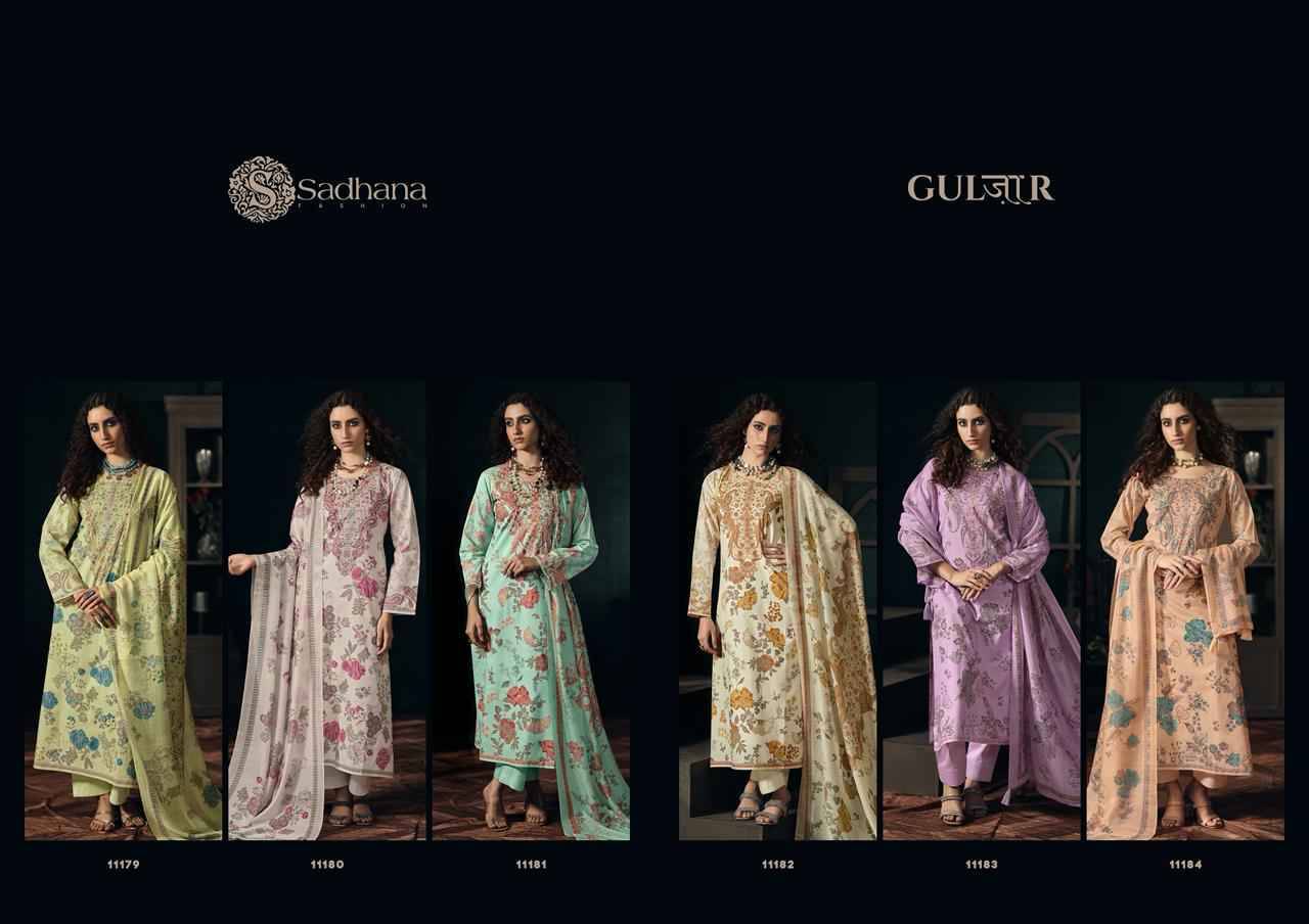 GULZAR By SADHANA FASHION 11179 to 11184 Series Beautiful Pakistani Suits Colorful Stylish Fancy Casual Wear & Ethnic Wear Pure Lawn Cotton Dresses At Wholesale Price